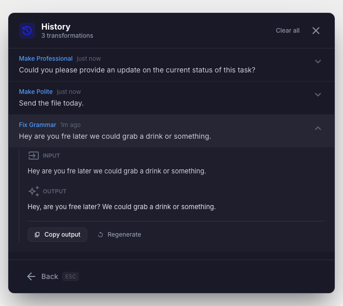 Full Pro history